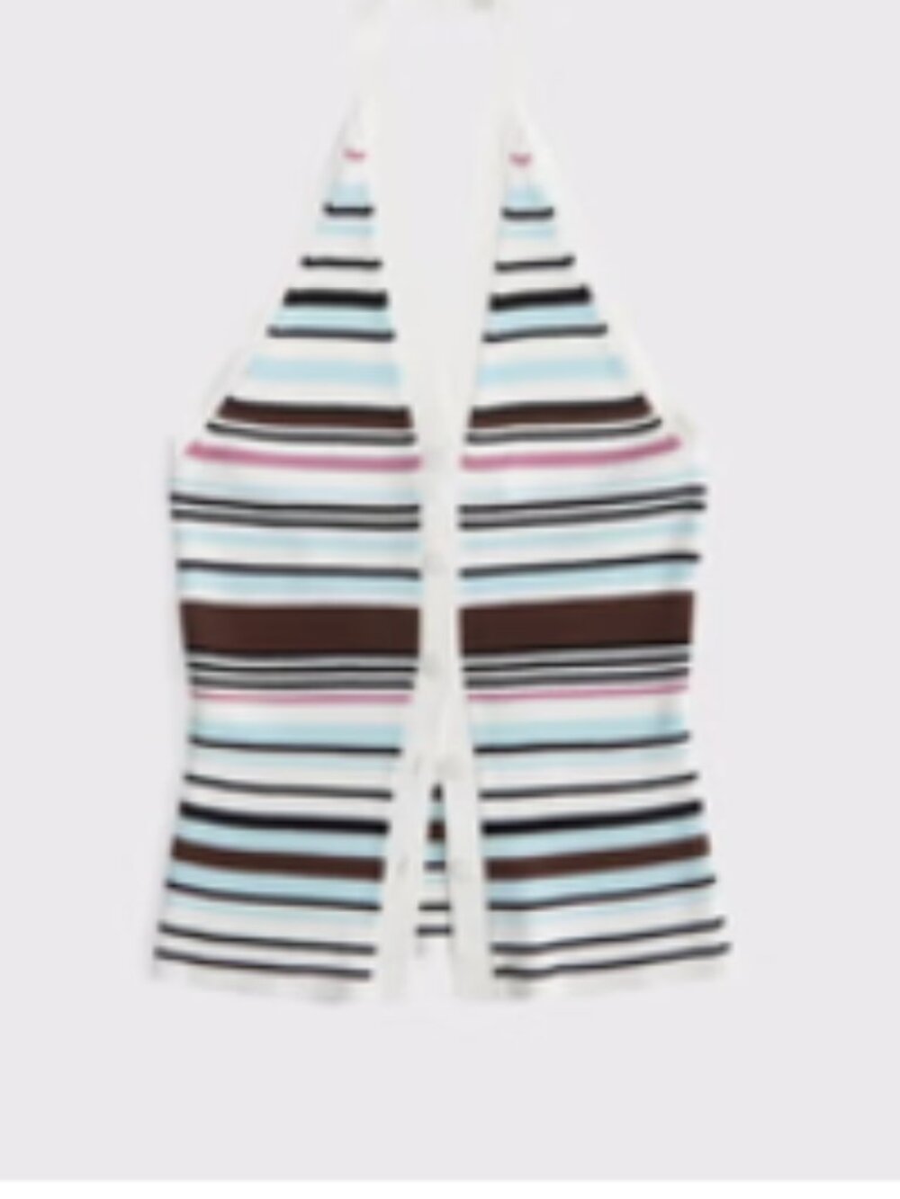 Ribbed Halter Sweater Vest - Size S